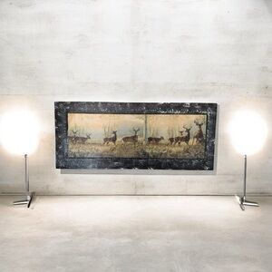 Rustic Deer Wall Art | Lodge Cabin Woodland Decor | 18.5” x 9.5”